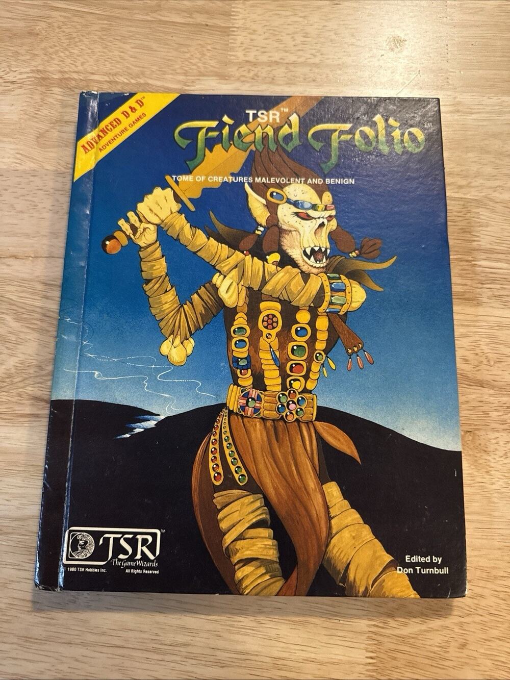 TSR Advanced Dungeons & Dragons Fiend Folio 1981 AD&D 1st Print 1st Edition D&D